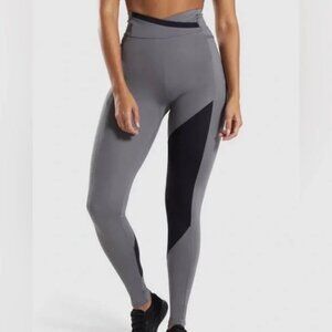 Gymshark Asymmetric Leggings - Smokey Grey - XSmall